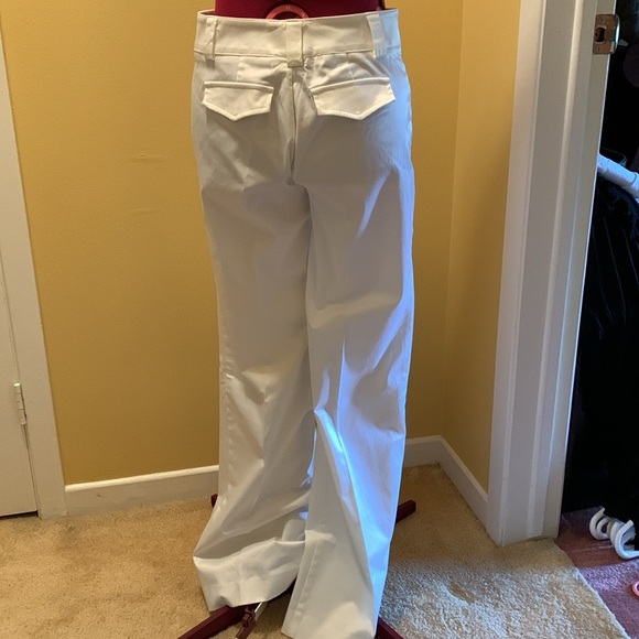 Women’s wide leg trousers with a sheen finish - Picture 5 of 10